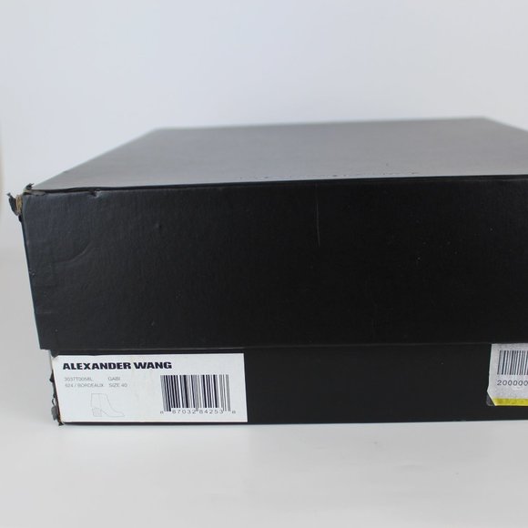 NEW Rare Alexander Wang Gabi Leather Ankle Boots | Cutout Heel | Iconic Designer - Picture 15 of 15